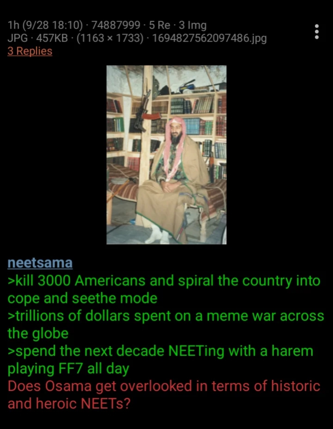 Osama Bin Laden NEET meme